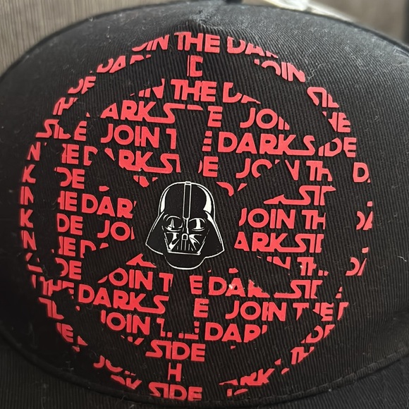 black Star Wars Baseball hat Snap back darth Vador OSFM - Picture 2 of 4